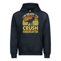 Navy i'm ready to crush kindergarten dinosaur back to school kids t shirt Urban Hoodie - artisFamous