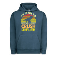 Pigment Midnight Navy i'm ready to crush kindergarten dinosaur back to school kids t shirt Urban Hoodie - artisFamous