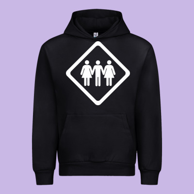 Threesome Urban Hoodie Designed By Artisfamous