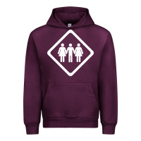 Mauve Wine threesome Urban Hoodie - artisFamous