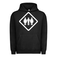 Pigment Black threesome Urban Hoodie - artisFamous
