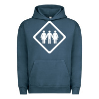 Pigment Midnight Navy threesome Urban Hoodie - artisFamous