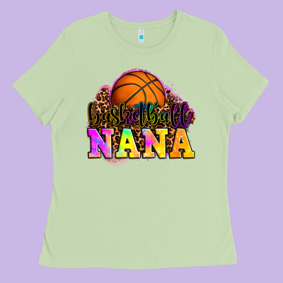 Basketball Nana Ladies Tee Designed By Oliviacreatesart