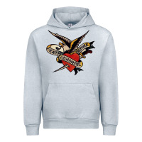 Heather Grey sailor jerry tattoo art military mermaid Urban Hoodie - artisFamous