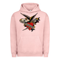 Pigment Salmon sailor jerry tattoo art military mermaid Urban Hoodie - artisFamous