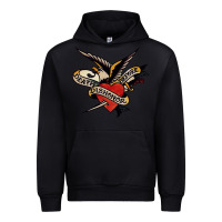 Black sailor jerry tattoo art military mermaid Urban Hoodie - artisFamous