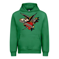 Emerald sailor jerry tattoo art military mermaid Urban Hoodie - artisFamous