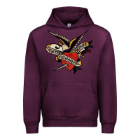 Mauve Wine sailor jerry tattoo art military mermaid Urban Hoodie - artisFamous