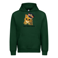 Forest Green cat tama train station master Urban Hoodie - artisFamous