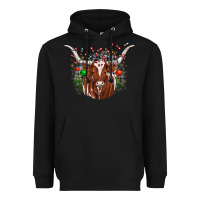 Black christmas  texas longhorn Heavyweight Hoodie - JahusDesignShop