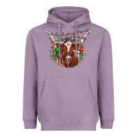 Lavender christmas  texas longhorn Heavyweight Hoodie - JahusDesignShop