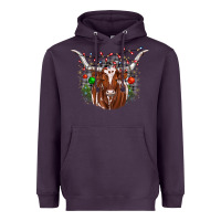 Plum christmas  texas longhorn Heavyweight Hoodie - JahusDesignShop