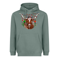 Sage christmas  texas longhorn Heavyweight Hoodie - JahusDesignShop