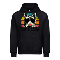 Black cat daddy vintage Urban Hoodie - artisFamous