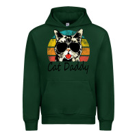 Forest Green cat daddy vintage Urban Hoodie - artisFamous