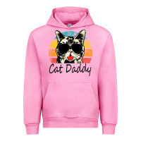 Fuchsia Pink cat daddy vintage Urban Hoodie - artisFamous