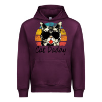 Mauve Wine cat daddy vintage Urban Hoodie - artisFamous
