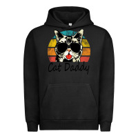 Pigment Black cat daddy vintage Urban Hoodie - artisFamous
