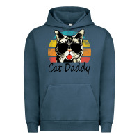 Pigment Midnight Navy cat daddy vintage Urban Hoodie - artisFamous