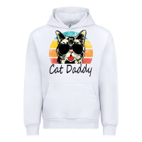 White cat daddy vintage Urban Hoodie - artisFamous