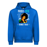 Cobalt juneteenth free ish since 1865 black Urban Hoodie - artisFamous