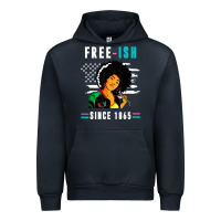 Navy juneteenth free ish since 1865 black Urban Hoodie - artisFamous