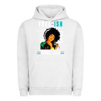 Pigment Lunar Rock juneteenth free ish since 1865 black Urban Hoodie - artisFamous