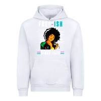 White juneteenth free ish since 1865 black Urban Hoodie - artisFamous