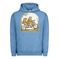 Pigment Pebble Blue frog and toad Urban Hoodie - artisFamous