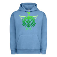 Pigment Pebble Blue rayquaza Urban Hoodie - artisFamous