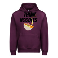 Mauve Wine think noodles Urban Hoodie - artisFamous