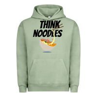 Pigment Oil Green think noodles Urban Hoodie - artisFamous