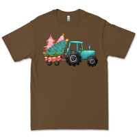 Cacao christmas tree tractor Premium Tee - CowGirlArtShop