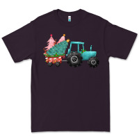 Plum christmas tree tractor Premium Tee - CowGirlArtShop