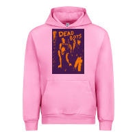 Fuchsia Pink Dead Boys Punk Urban Hoodie - artisFamous