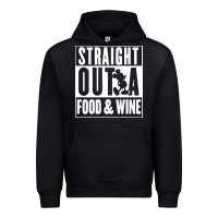 Black straight out a food and wine Urban Hoodie - artisFamous