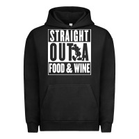 Pigment Black straight out a food and wine Urban Hoodie - artisFamous