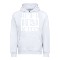 White straight out a food and wine Urban Hoodie - artisFamous
