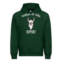 Forest Green soldiers of odin worldwide support Urban Hoodie - artisFamous