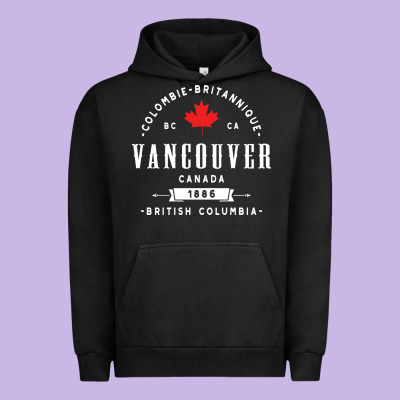 Vancouver Canada Urban Hoodie Designed By Artisfamous
