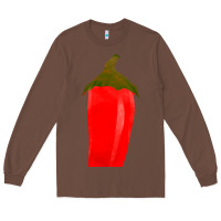 Chestnut Chilli Pepper Fa Element Long Sleeve Tee - FaDigitalArtStudio
