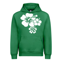 Emerald hawaiian flower Urban Hoodie - artisFamous