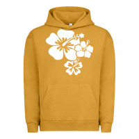 Pigment Peanut Butter hawaiian flower Urban Hoodie - artisFamous