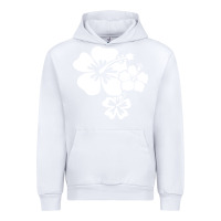 White hawaiian flower Urban Hoodie - artisFamous