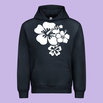 Hawaiian Flower Urban Hoodie Designed By Artisfamous