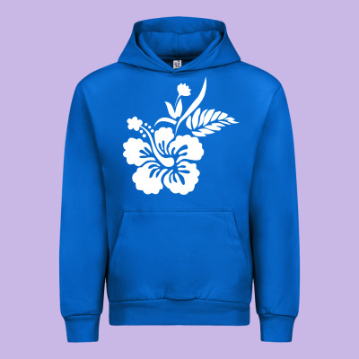 Hawaiian Flower Urban Hoodie Designed By Artisfamous