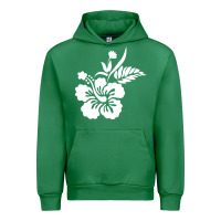 Emerald hawaiian flower Urban Hoodie - artisFamous