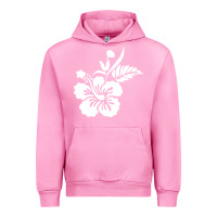 Fuchsia Pink hawaiian flower Urban Hoodie - artisFamous