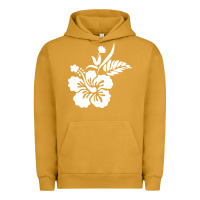 Pigment Peanut Butter hawaiian flower Urban Hoodie - artisFamous