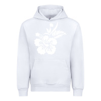 White hawaiian flower Urban Hoodie - artisFamous